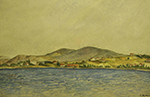 Bayramoğlu, peysaj, sulu boya, 1983, 50cm×32cm