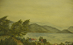Marmaris Körfezi, peysaj, sulu boya, 1983, 50cm×32cm