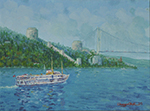 Rumeli Hisarı, peysaj, yağlı boya, 2005, 30cm×40cm